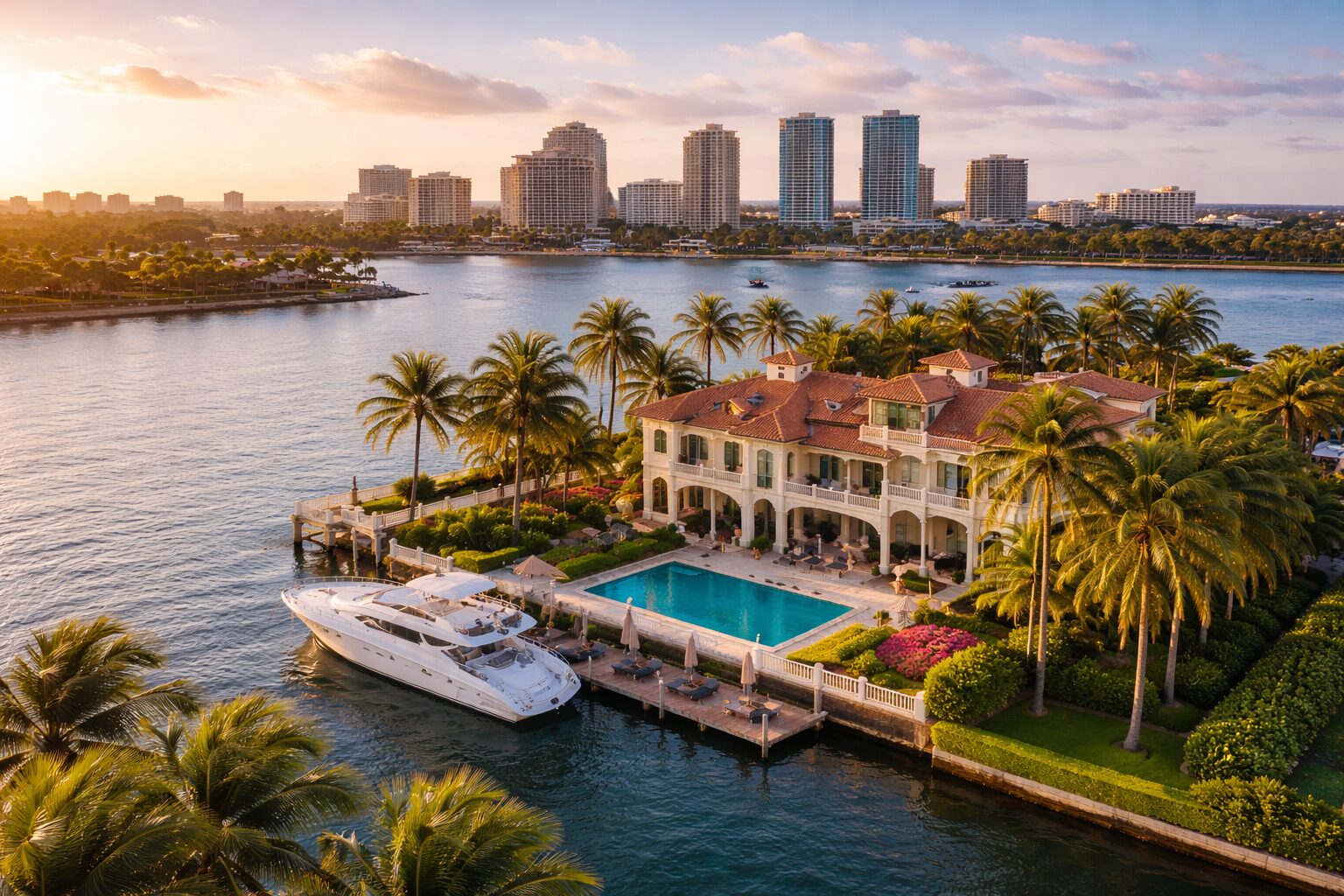 palm beach estate management luxury waterfront home